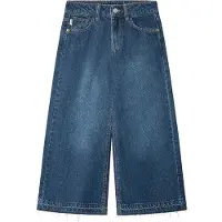 Pepe Jeans para menina. PG20000056F0 Calças de ganga de corte largo azuis (16años= 176cm), Azul, Casual, Algodão, Denim, moda infantil
