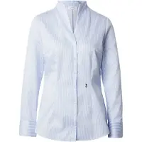 Seidensticker Blusa azul claro / branco