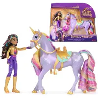 Unicorn Academy Boneca Sophia Com Unicórnio Wildstar Com Luz 11 Cm 12 Cm