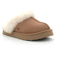 Ugg Sandália 'DISQUETTE' castanho claro / branco lã