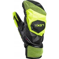 LEKI - Luvas ski - WCR Venom SL 3D Mitt Black/Ice Lemon para Unissexo - Tamanho 10 - Preto