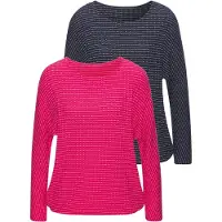 Vivance Pullover marinho / magenta / branco
