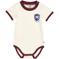 Müsli Macacão/Body ecru / azul / vermelho vinho
