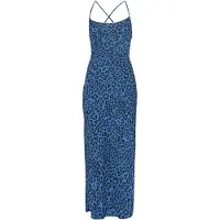 Faina Vestido azul real / preto