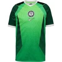 Nike Camisola de futebol 'Nigeria Home' verde / verde néon / verde claro / branco