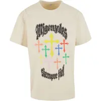 MJ Gonzales Camisa 'Grace of God' areia / azul / amarelo / verde / vermelho / preto