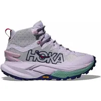 Hoka One One - Calçado caminhada mulher - Mafate Hike W Ambient Blue/Blueberry para Mulher - Tamanho 7 US - Rosa