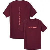 Nnormal - Vestuário caminhada mulher - Race T-Shirt 02 W Burgundy para Mulher - Tamanho XS