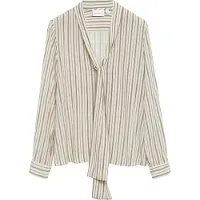 Comma Blusa creme / castanho