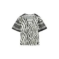 Vero Moda Blusa 'VMKAMILLE' preto / branco