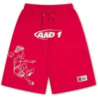 AND1 Calças 'Off The Rim' vermelho / branco