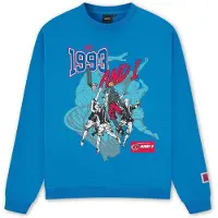 AND1 Sweatshirt '1993 Dunk' azure / cinzento escuro / vermelho / preto