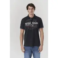 KOROSHI Camisa navy / cinzento / vermelho cereja / branco