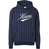 Karl kani Sweatshirt creme / azul escuro