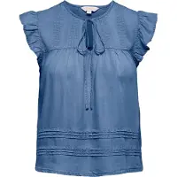 ONLY Blusa 'ONLCHARIS' azul ganga