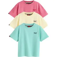 Superdry Camisola aqua / amarelo claro / pitaya