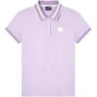 EA7 para mulher. 7W000911_AF21055 Polo Sporting Club lilás (XL), Casual, Algodão, Manga curta