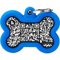 My Family Hushtag Qr Medalha De Osso Para Pet