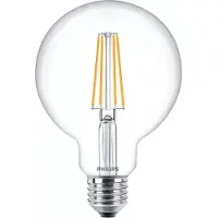 Philips lâmpada LED E27 G95 filamento luz quente 7W | 60W