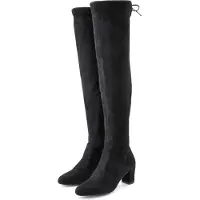 LASCANA Overknees preto