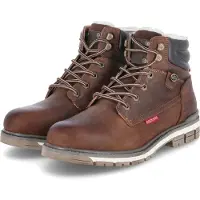 Dockers Botas com atacadores chocolate / preto