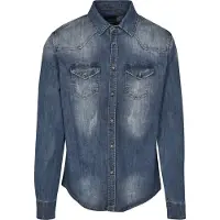 Brandit Camisa De Manga Comprida Riley Denim