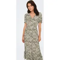 ONLY Vestido de verão 'ONLChianti' estuque / verde escuro