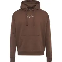 Karl kani Sweatshirt castanho escuro / branco