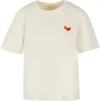 Merchcode Camisa 'Serenity' creme / verde escuro / vermelho / branco lã