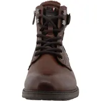 Tom Tailor Botas com atacadores castanho