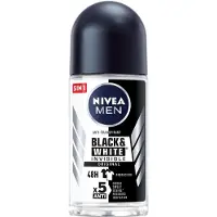 Nivea Invisible For Black & White Power Roll-On formato de 50 ml