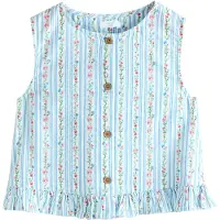 Next Blusa azul claro / verde / rosa / branco