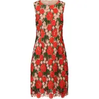 Kraimod Vestido de cocktail verde / rosa / vermelho