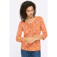 HEINE Camisa ecru / laranja
