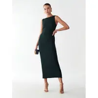 BWLDR Vestido 'SUNY' verde escuro