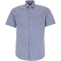 Seidensticker Camisa marinho / branco