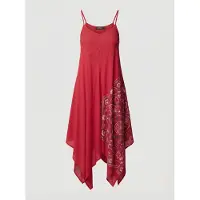 KOROSHI Vestido navy / vermelho / branco