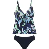 Sunseeker Tankini marinho / azul claro / azul escuro / verde claro