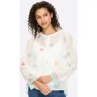 HEINE Blusa verde / laranja / cor-de-rosa / branco