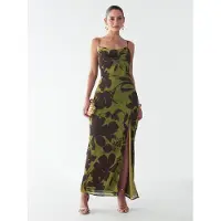 BWLDR Vestido 'ALLANA' cáqui / oliveira