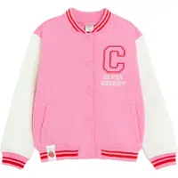 Cool Club Casaco em moletão rosa / vermelho cereja / branco