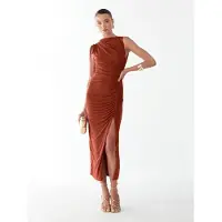 BWLDR Vestido 'Eternity' castanho ferrugento