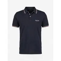 KOROSHI Camisa navy / vermelho ferrugem / branco