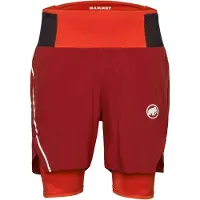 Mammut - Vestuário trail corrida - Aenergy TR 2 in 1 Shorts Men Dark Red Black para Homem - Tamanho 46 EU - Vermelho