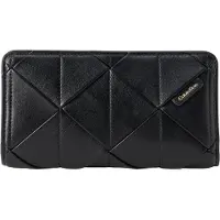 Calvin Klein Carteiras 'Patchwork Logo Passport' preto