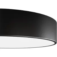 TEMAR LIGHTING Candeeiro de teto Cleo, Ø 40 cm, IP20, preto, metal, E27