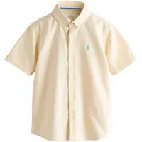 Next Camisa azul ciano / amarelo pastel