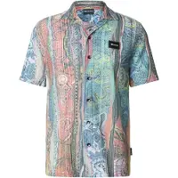 Carlo colucci Camisa azul claro / cinzento / verde pastel / rosa