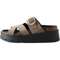 Next Sapato aberto 'Forever Comfort' castanho escuro / preto