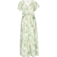 Usha Vestido verde / verde claro / offwhite